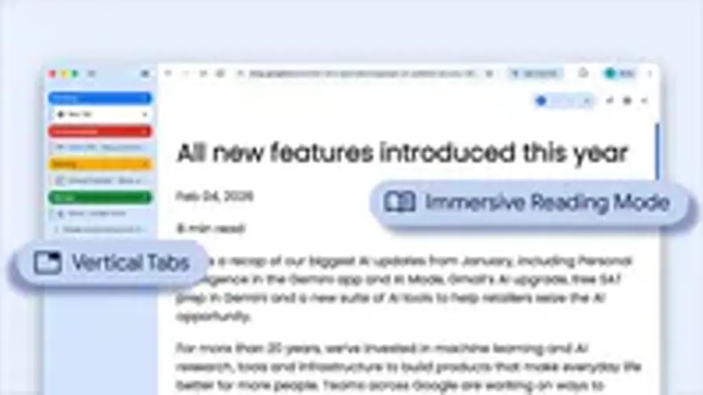 Gagnez en productivité avec les nouveaux onglets verticaux et le mode de lecture