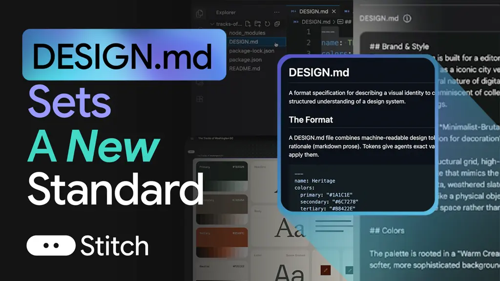 'Google Stitch : Le format DESIGN.md devient Open-Source et établit un nouveau